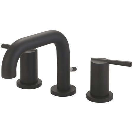 OLYMPIA Two Handle Lavatory Widespread Faucet in Matte Black L-7432-MB